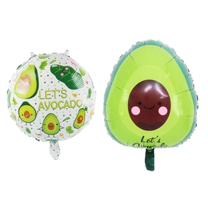 Palloncini in Alluminio Avocado a Forma di Frutta Cartone Animato per Decorazione Festa di Compleanno Giocattolo per Bambini