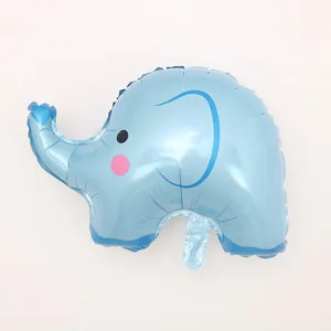 Cute light blue elephant foil balloon for children's birthday party decoration
