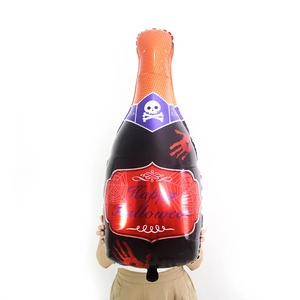 Ballon bouteille de champagne Halloween avec texte pour décorations de fête festive