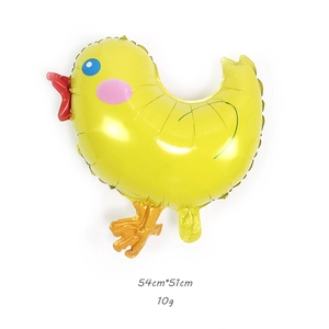 Adorable yellow chick foil balloon for Easter and birthday party decoration 54x51cm
