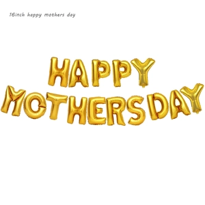 Ballons 16 pouces dorés Happy Mothers Day pour décoration de fête des mères