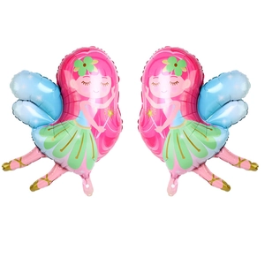 Ballon en Aluminium en Forme de Petite Fée pour Décoration de Fête d'Anniversaire de Fille Baguette Magique Ailes Thème Princesse
