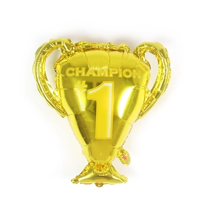 Goldener Champion Trophäe Aluminiumfolie Ballon Gewinner Feier Goldener Ballon Für Abschluss Sport Sieg Auszeichnung Party