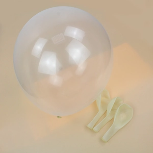 12-inch clear and white latex balloons for birthday and wedding party decorations