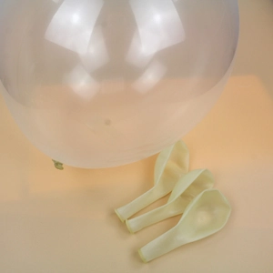 12-inch transparent cream latex balloon for wedding and birthday party decorations