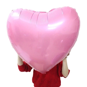 32-inch bright pink heart-shaped foil balloon for wedding and Valentine decorations