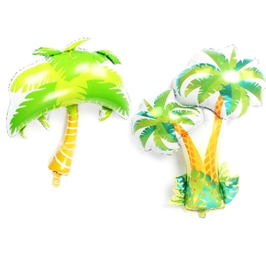 Palloncino in Alluminio Gigante Albero di Cocco Palma Decorazione Festa a Tema Spiaggia Estate Tropicale Palloncino Mylar Gonfiabile per Ornamenti di Compleanno Evento