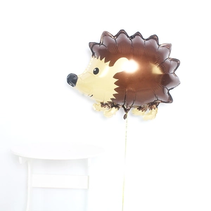 Cute cartoon hedgehog foil balloon for children birthday party forest theme decoration