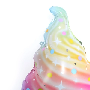 Grote regenboog ijsje folieballon voor versiering van verjaardagsfeestjes voor kinderen