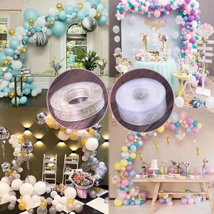5-meter transparent plastic balloon arch strip tool for wedding and party decorations