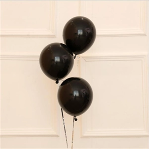 Black Latex Balloons Party Decorations Matte Glossy Round Rubber Balloons For Birthday Halloween Mall Event Ornament