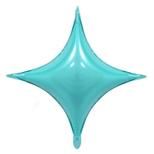 Ballon en aluminium bleu sarcelle 10 pouces en forme d'étoile pour décoration
