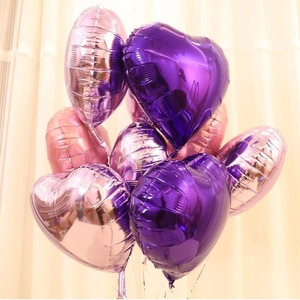 Heart Shaped Foil Balloon Metallic Glossy Heart Balloon For Wedding Birthday Party Decoration Festive Celebration Decor