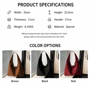 Dimensioni dettagliate e opzioni colore per la borsa shopper leopardata in tre toni