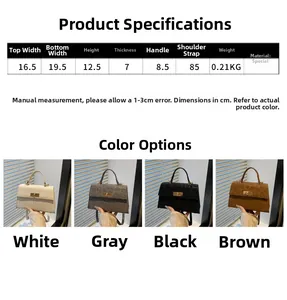Detailed size chart and dimensions for the stylish leopard print crossbody handbag