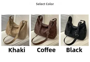 Détails des sacs cabas vintage en finitions cuir de couleur kaki, café et noir mat