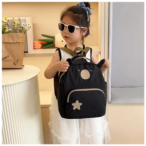 Zaino bimbi a forma di orso con orecchie 3D e ricamo a stella per tempo libero e viaggi