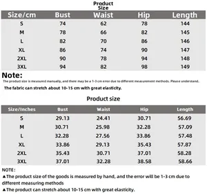 Size chart for slim fit maxi dress showing CM and Inch measurements from S to 3XL