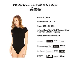 Detail view of premium milk silk fabric bodysuit with high elasticity and soft texture