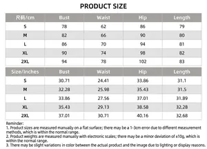Size chart for high waist jumpsuit with bust waist and hip measurements in cm and inches