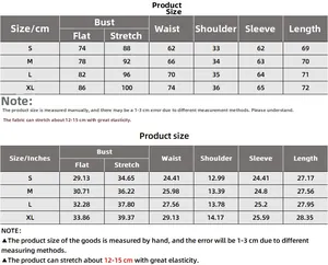 Size guide for the snake print bodysuit in centimeters and inches from S to XL