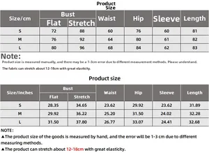 Detailed size chart in cm and inches for sexy slim fit ruched bodycon mini dress