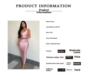 Size chart for pink one-shoulder sleeveless slim fit polyester maxi dress in S M L