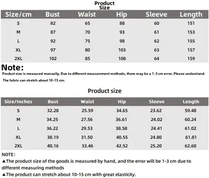 Size chart for high stretch turtleneck maxi dress with CM and Inch measurements