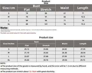 Gedetailleerde maattabel voor kanten bodysuit in cm en inches met borst- en taillematen