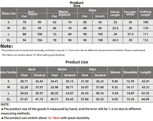 Detailed size chart for the slim fit midi dress showing measurements from S to XL