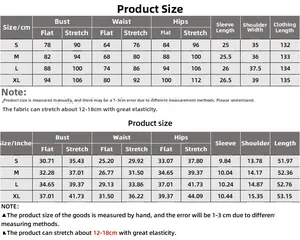 Size chart for slim fit deep V-neck maxi dress with measurements in cm and inches