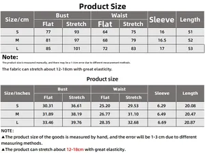 Size chart showing bust and waist dimensions in cm and inches for slim polo t-shirt