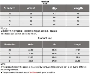 Guide des tailles détaillé en cm et pouces pour la jupe sirène élégante en jacquard