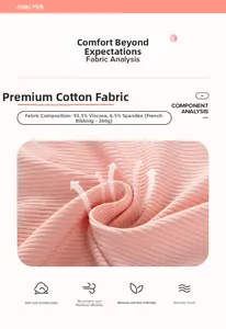 Détail du tissu côtelé rose montrant la texture 93,5 % rayonne et 6,5 % élasthanne
