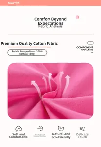 Détail du tissu en coton rose montrant la texture douce et respirante pour robe de fille
