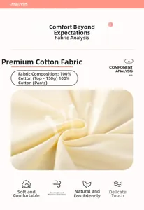 Détail du tissu 100% coton, poids 150g pour des vêtements d'enfants doux et respirants