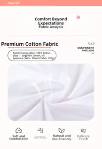 Détail du tissu 100% coton montrant la respirabilité pour ensemble d'été fille