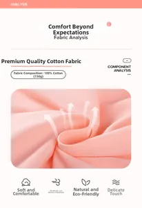 Gros plan sur tissu 100% coton rose montrant la texture respirante et les fibres douces