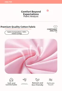 Détail du tissu rose 100% coton montrant une texture douce et un tricot respirant de 150g
