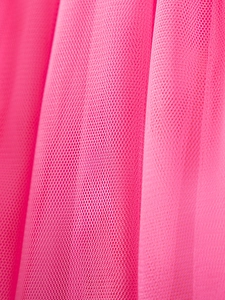 Détails en tulle rose vif multicouches pour robe de soirée d'été pour filles