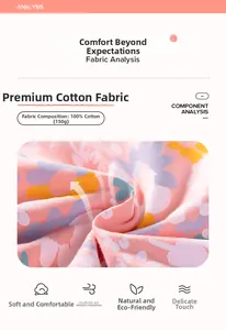 Close-up of 100% cotton pink floral fabric with soft purple and orange patterns