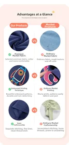 Comparaison de qualité du tissu et des coutures d'un t-shirt enfant avec motif fusée