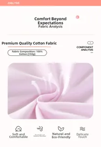 Macro du tissu 100% coton rose clair montrant la texture douce et la respirabilité