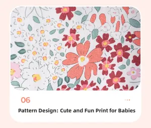 Détail de l'imprimé floral doux sur tricot de coton pour ensembles d'été bébé fille