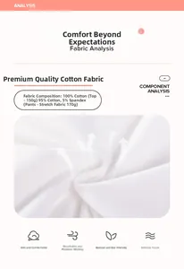 Detail of soft 100% cotton knit fabric for girls summer sleeveless tank top and shorts set