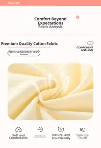 Detail of 100% cotton fabric showing soft texture and breathable weave for girls dress