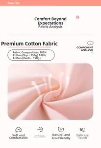 Detailed view of 100% cotton pink knit fabric for children set with 150g breathable texture