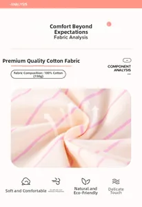 Detailed macro view of soft pink and white striped 100% cotton breathable summer fabric
