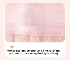Detail showing smooth pink fabric lining and high-quality overlock stitching of the dress