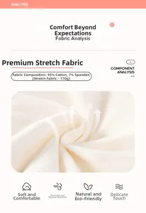 Détail du tissu en maille 93% coton montrant une texture de matière respirante et élastique